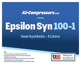 Thumbnail of Epsilon Syn 100 5 liters semi synthetic air compressor oil product label